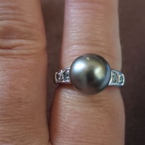 Tahitian pearl ring